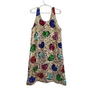 Flowers by Zoe FBZ Sequin Heart Dress